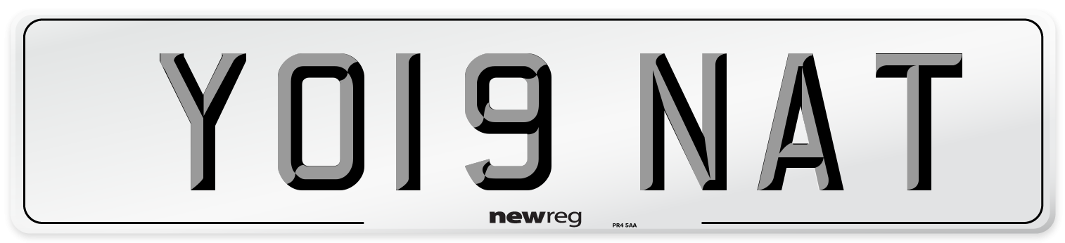 YO19 NAT Number Plate from New Reg